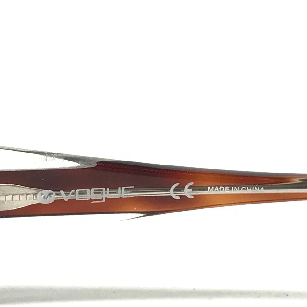 Vogue Eyeglasses Frames VO2389 1471 Brown Tortoise Clear Rectangular 53-15-140